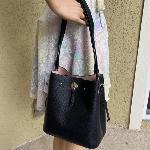 kate spade | Bags | Kate Spade Marti Large Bucket Bag Black 